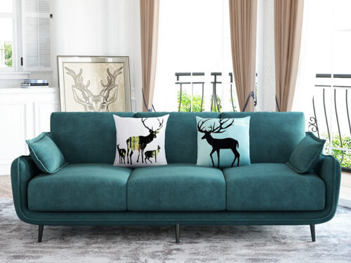 Sofa Gỗ Sồi Đỏ 3 Chỗ - Ảnh 3